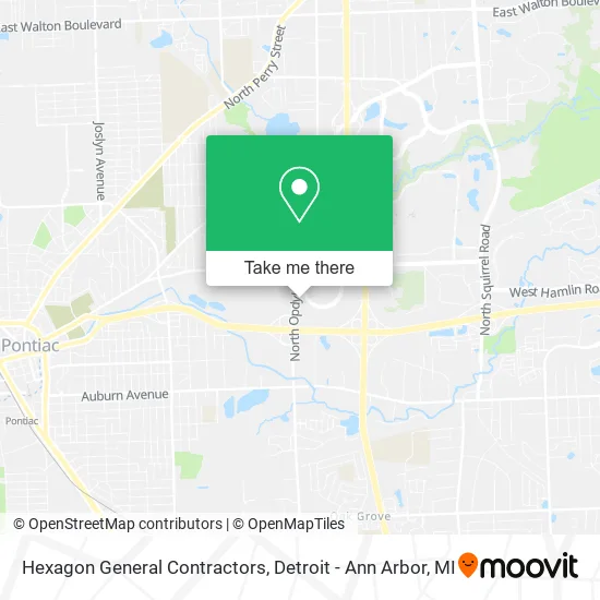 Hexagon General Contractors map