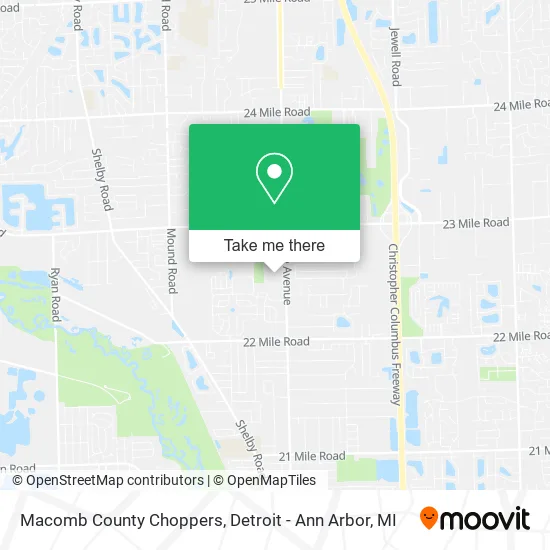 Macomb County Choppers map