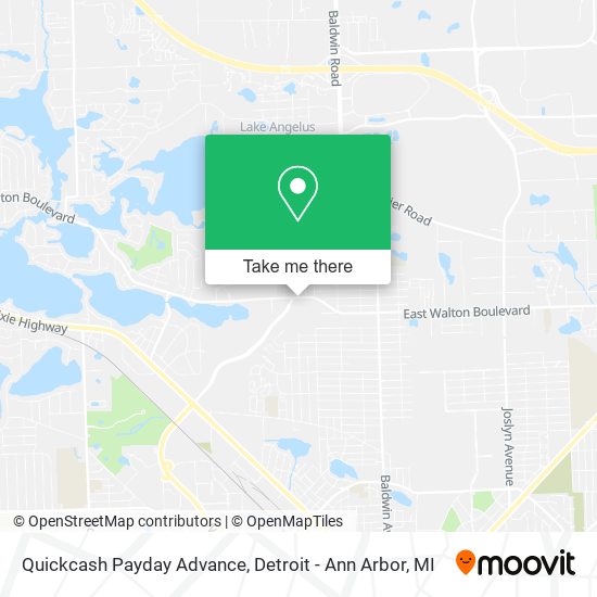 Quickcash Payday Advance map