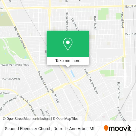Second Ebenezer Church map