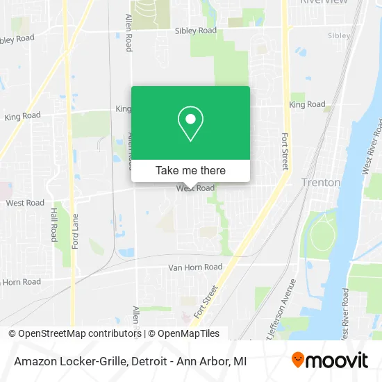 Amazon Locker-Grille map