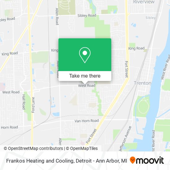 Frankos Heating and Cooling map