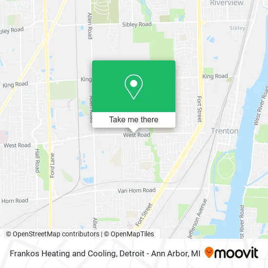 Frankos Heating and Cooling map