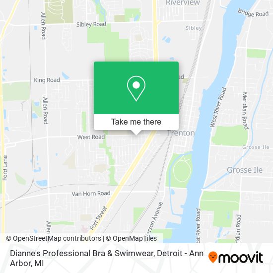 Dianne's Professional Bra & Swimwear map