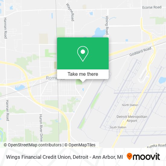 Wings Financial Credit Union map