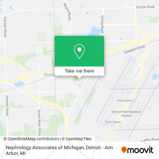 Nephrology Associates of Michigan map
