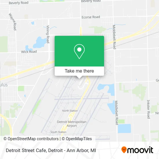Detroit Street Cafe map