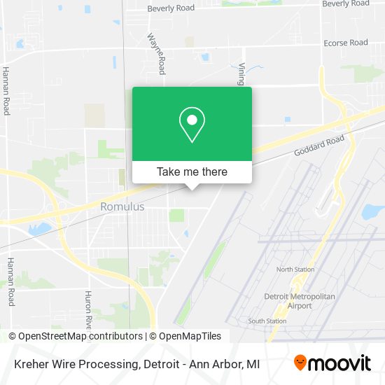Mapa de Kreher Wire Processing