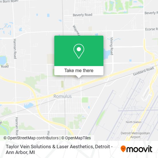 Mapa de Taylor Vein Solutions & Laser Aesthetics