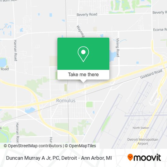 Duncan Murray A Jr, PC map