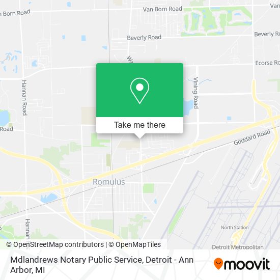 Mdlandrews Notary Public Service map
