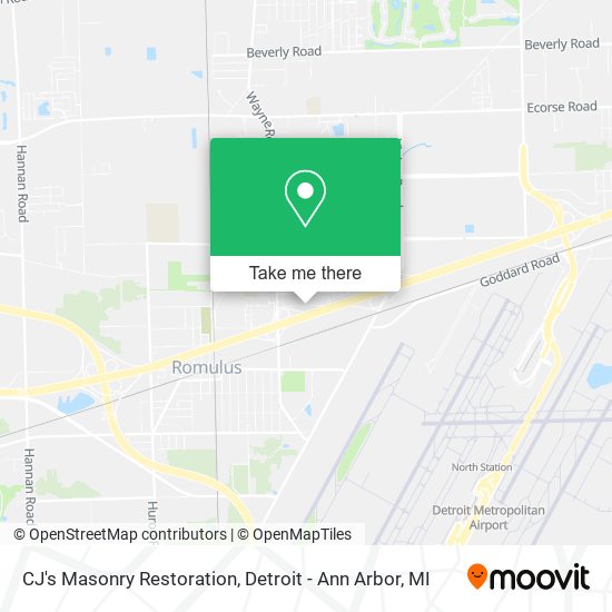 Mapa de CJ's Masonry Restoration