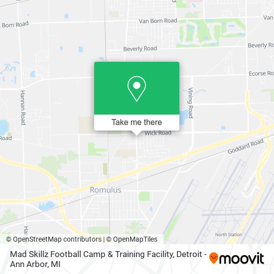 Mad Skillz Football Camp & Training Facility map