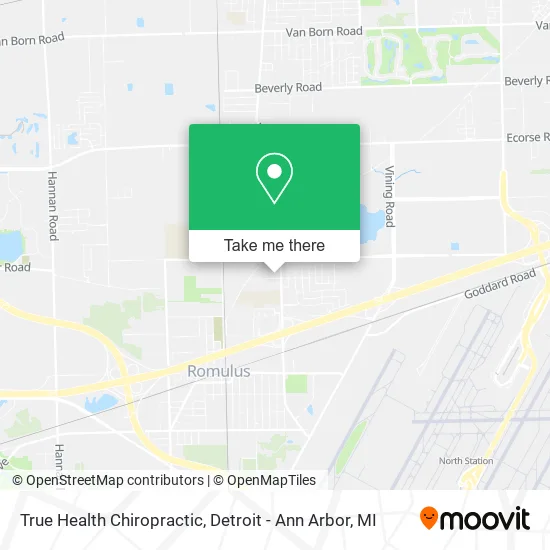 True Health Chiropractic map
