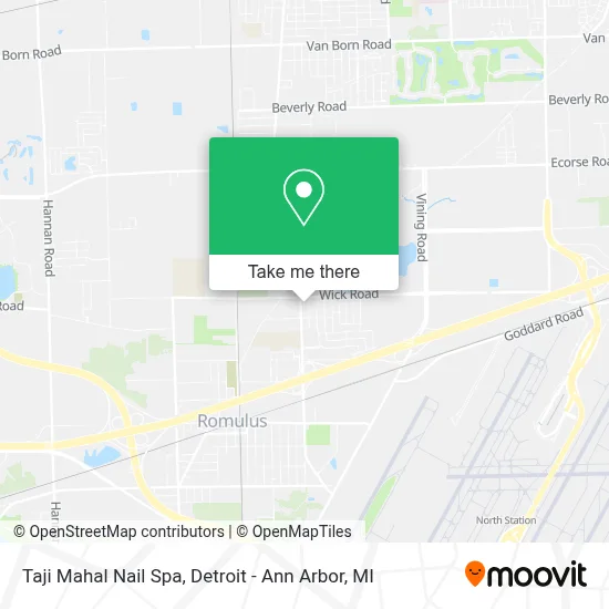 Taji Mahal Nail Spa map