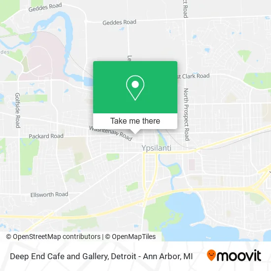 Deep End Cafe and Gallery map