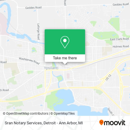Mapa de Sran Notary Services