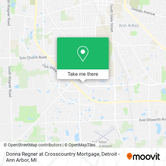 Donna Regner at Crosscountry Mortgage map