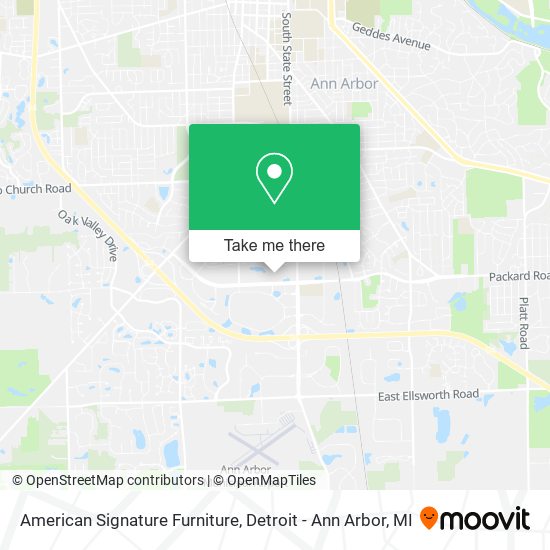 Mapa de American Signature Furniture