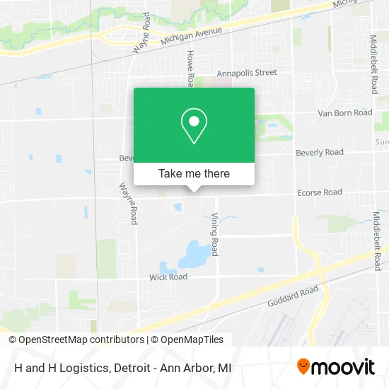 Mapa de H and H Logistics
