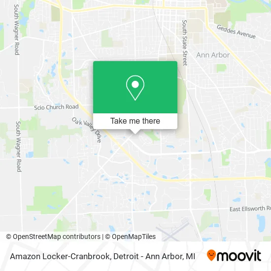 Amazon Locker-Cranbrook map