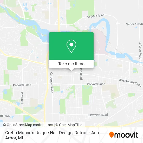 Cretia Monae's Unique Hair Design map