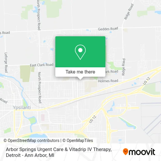 Mapa de Arbor Springs Urgent Care & Vitadrip IV Therapy