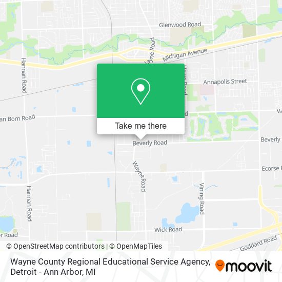 Wayne County Regional Educational Service Agency map