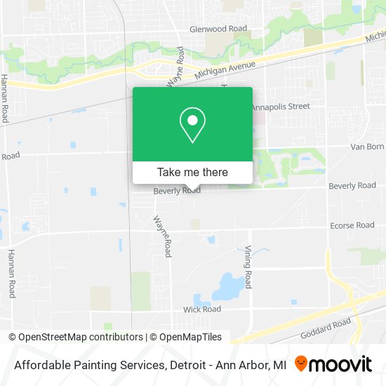 Affordable Painting Services map