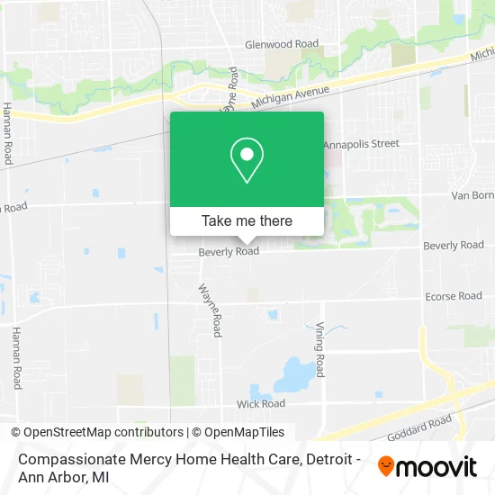 Mapa de Compassionate Mercy Home Health Care