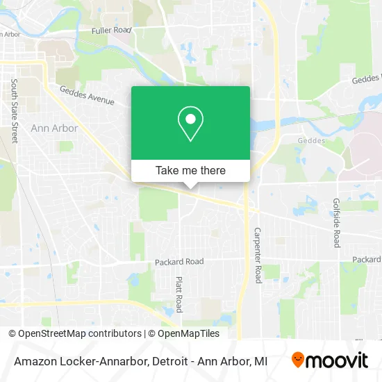 Amazon Locker-Annarbor map
