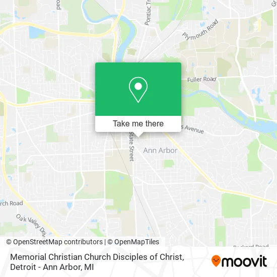 Memorial Christian Church Disciples of Christ map
