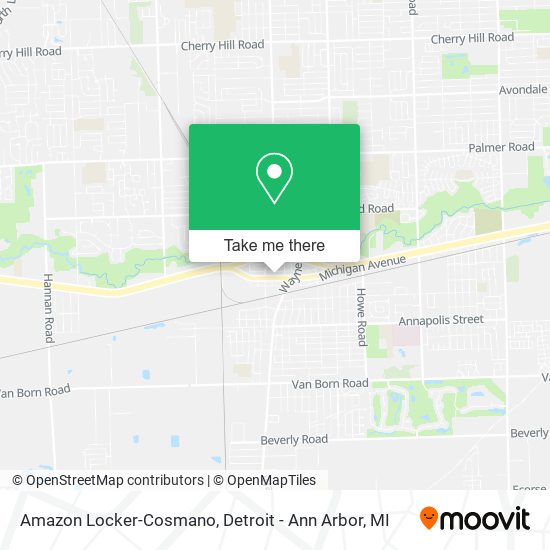 Mapa de Amazon Locker-Cosmano