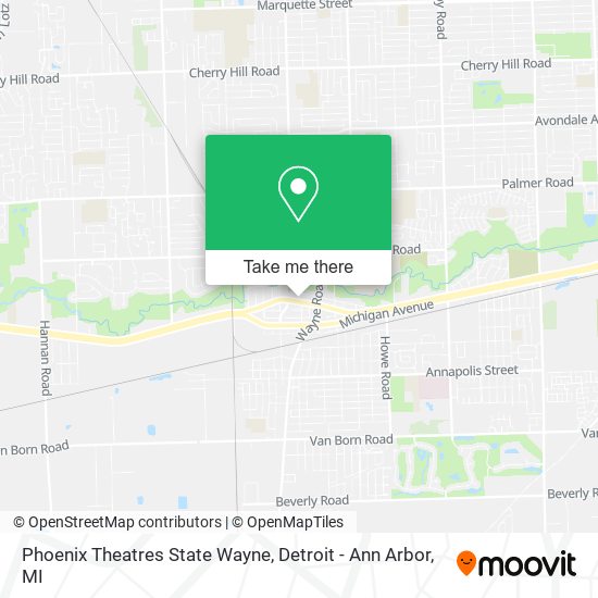 Phoenix Theatres State Wayne map