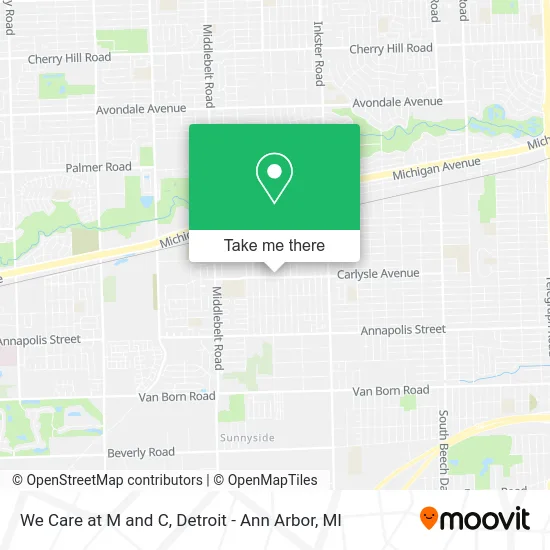 We Care at M and C map