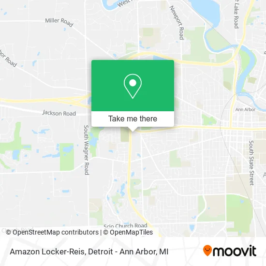 Amazon Locker-Reis map