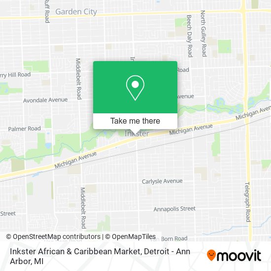 Inkster African & Caribbean Market map