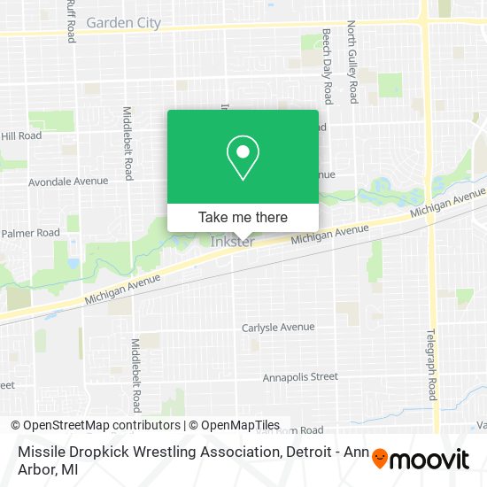 Missile Dropkick Wrestling Association map