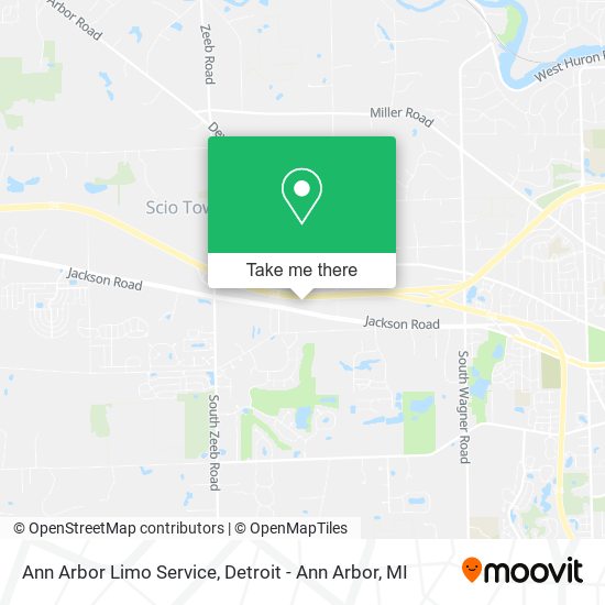 Mapa de Ann Arbor Limo Service