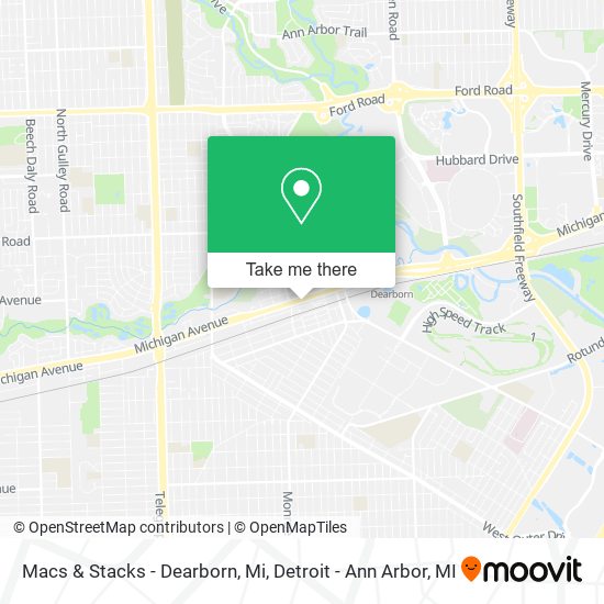 Mapa de Macs & Stacks - Dearborn, Mi