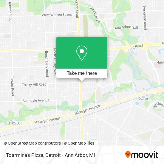 Toarmina's Pizza map
