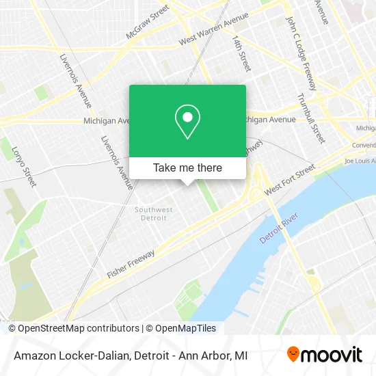 Amazon Locker-Dalian map