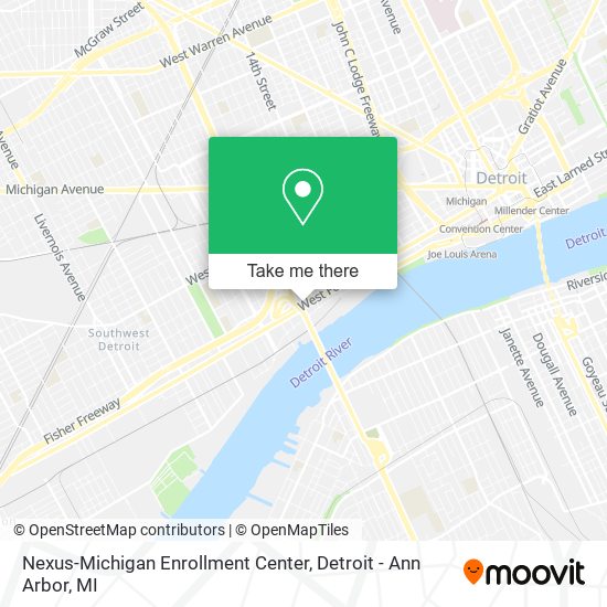 Mapa de Nexus-Michigan Enrollment Center