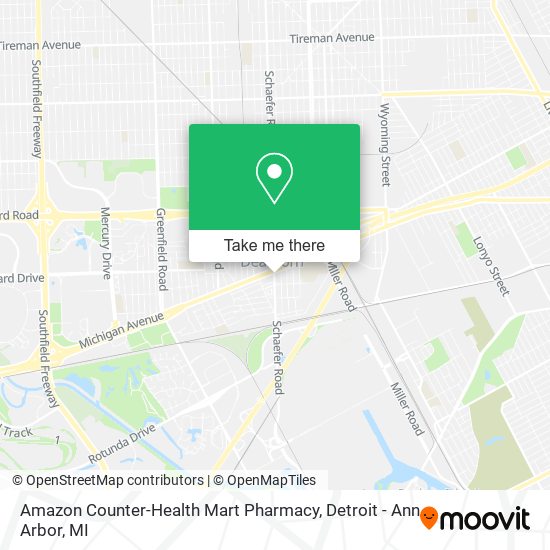 Mapa de Amazon Counter-Health Mart Pharmacy