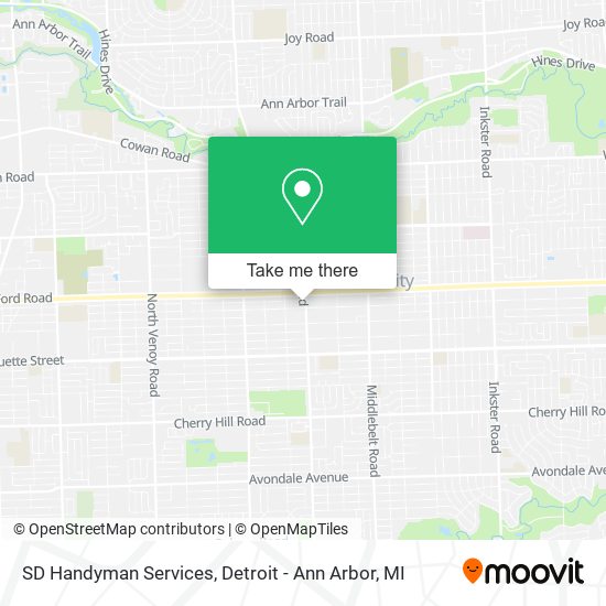 SD Handyman Services map