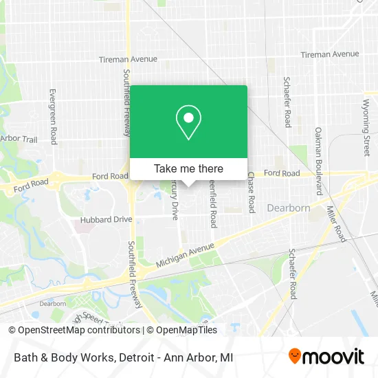 Bath & Body Works map