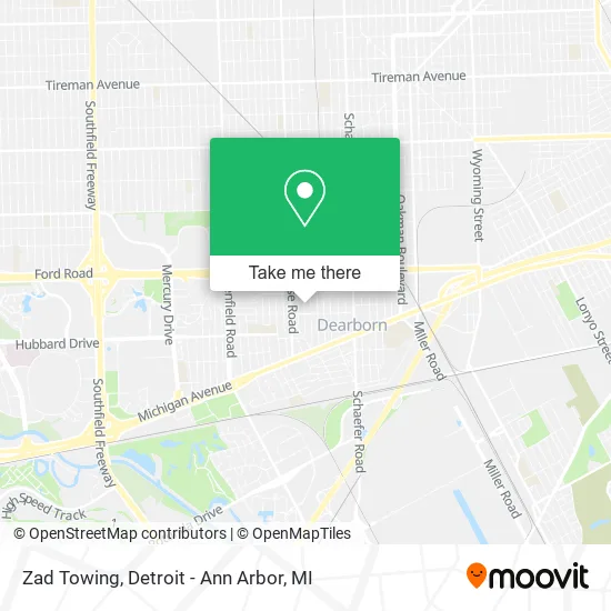 Mapa de Zad Towing