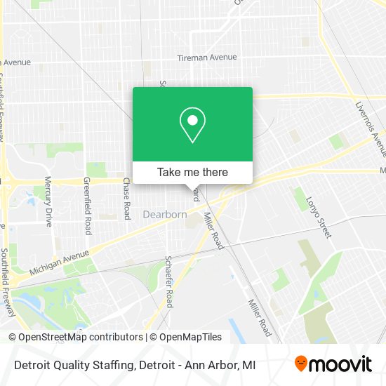 Mapa de Detroit Quality Staffing