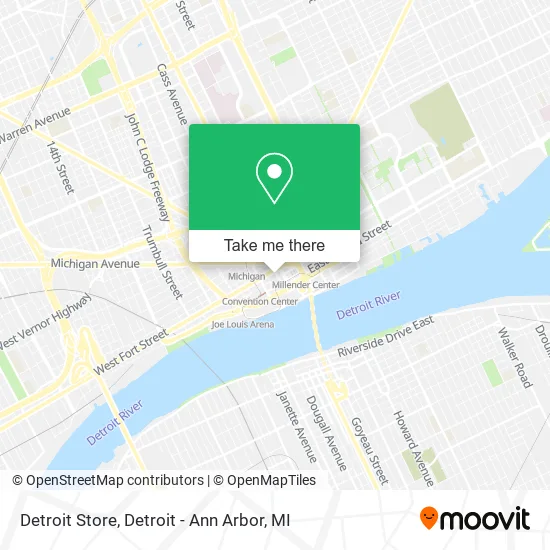 Detroit Store map