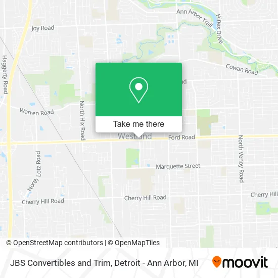 JBS Convertibles and Trim map